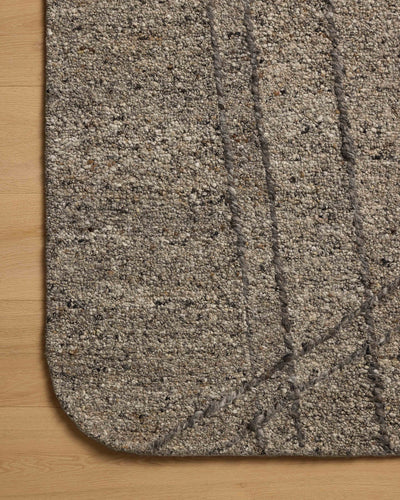 Crafted as a hand-tufted wool area rug, the Otis OTT-02 Stone / Pebble Area Rug brings grounding stone and subtle pebble warmth and linear character to your space