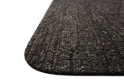 A stunning hand-tufted wool area rug with linear detail, the Otis OTT-05 Charcoal / Granite Area Rug features deep charcoal and striking granite tones for a polished look