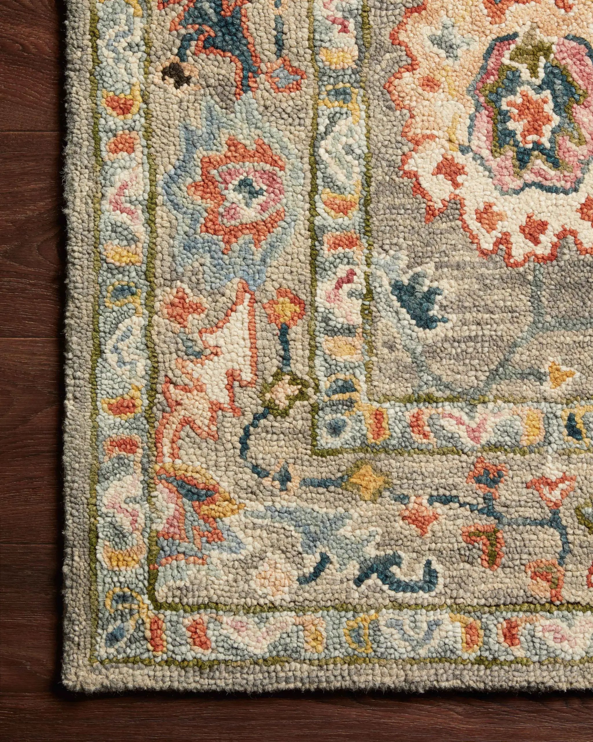 Padma PMA-01 Grey / Multi Area Rug by Loloi