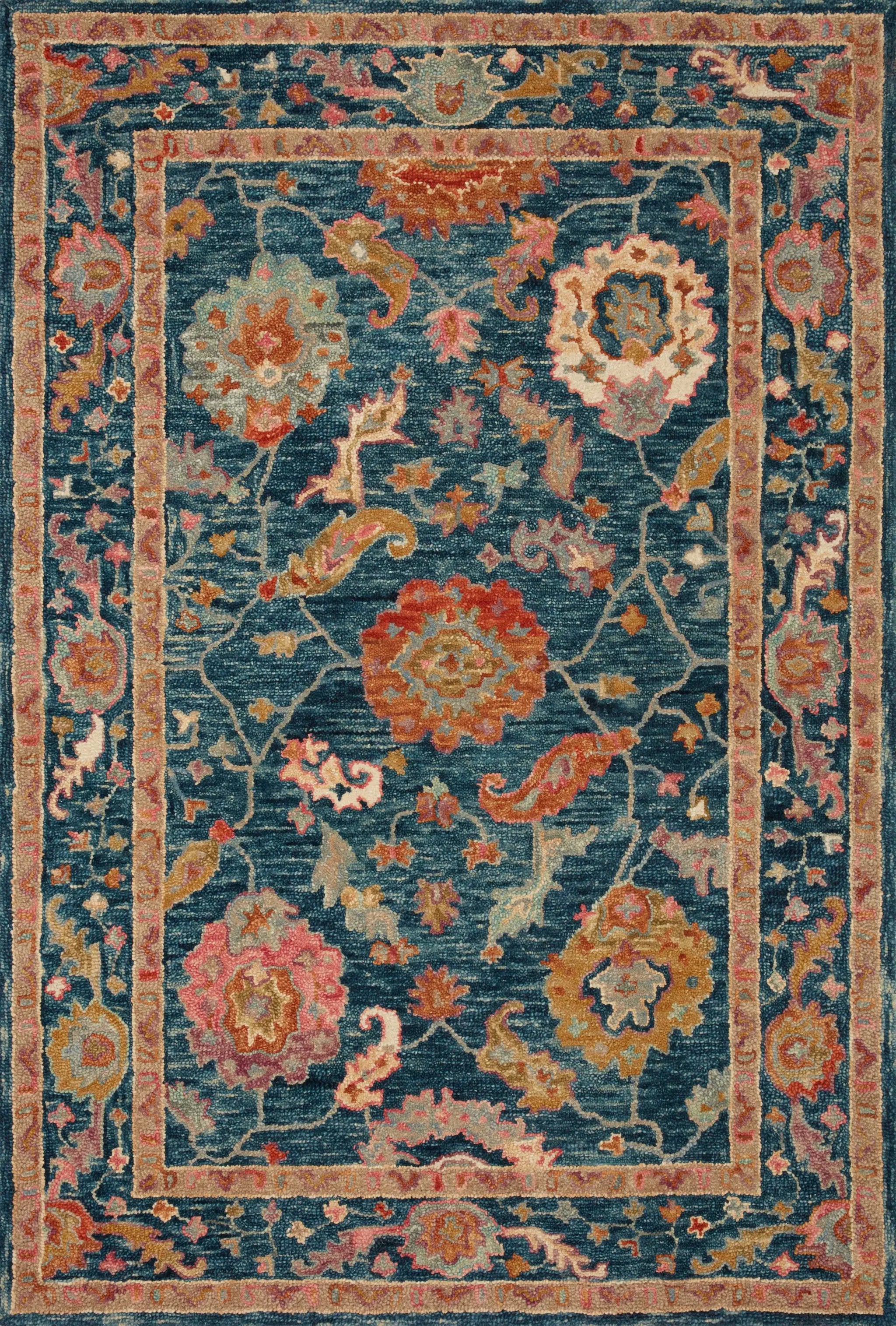 Padma PMA-01 Marine / Multi Area Rug by Loloi