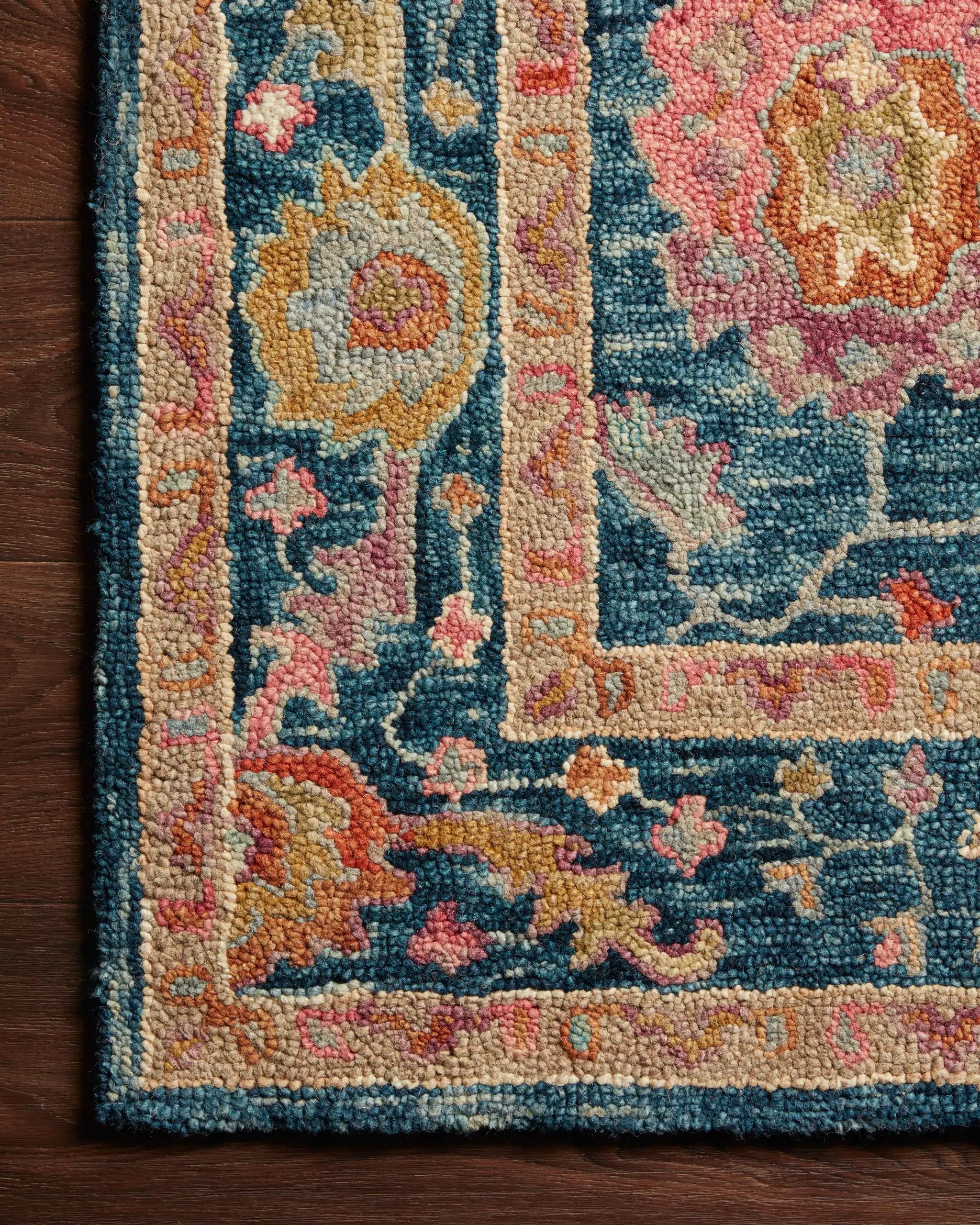 Padma PMA-01 Marine / Multi Area Rug by Loloi
