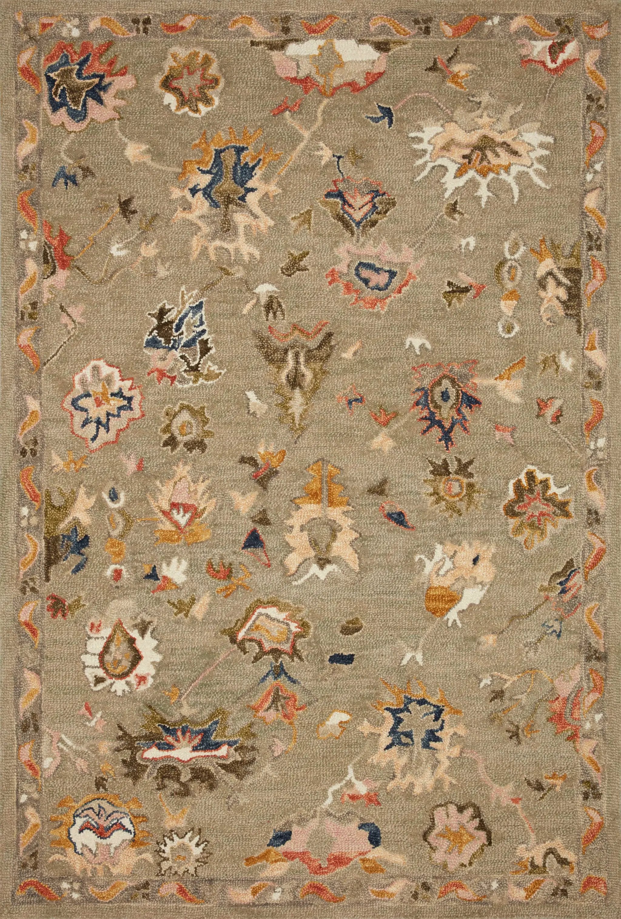 Padma PMA-02 Grey / Multi Area Rug by Loloi