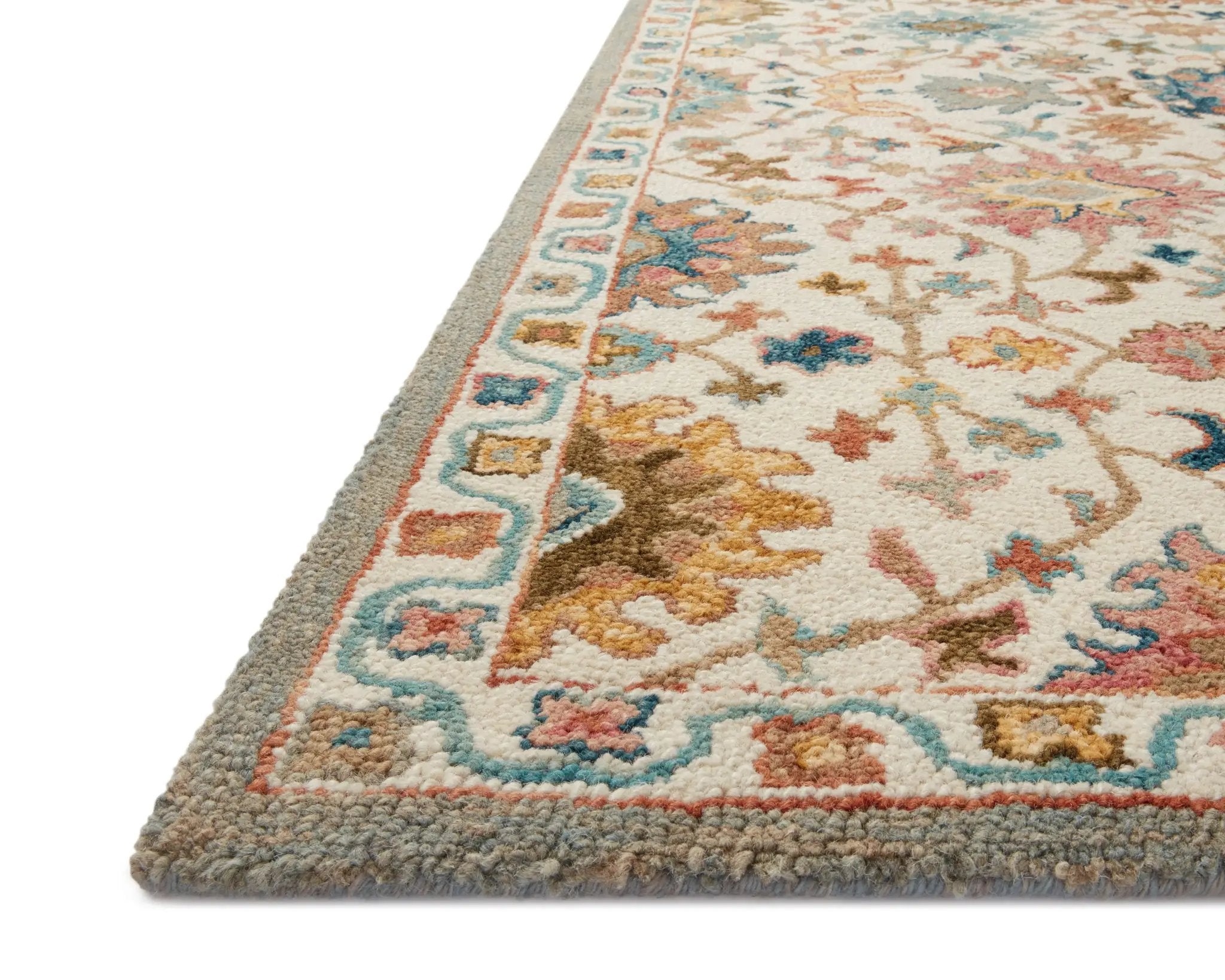 Padma PMA-05 Ivory / Multi Area Rug by Loloi