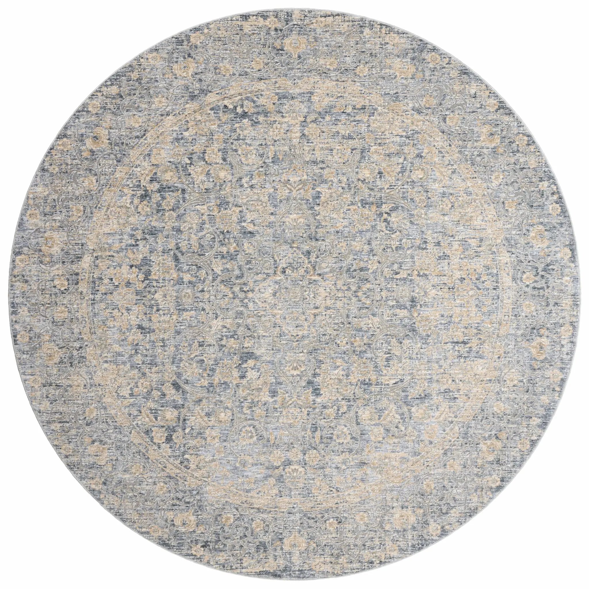 Pandora PAN-01 Blue / Gold Area Rug by Loloi