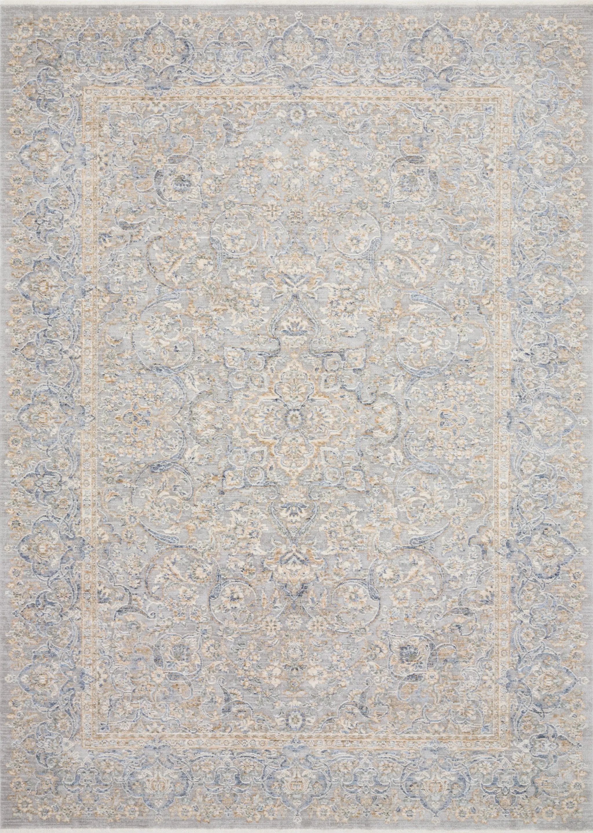 Pandora PAN-01 Stone / Gold Area Rug by Loloi
