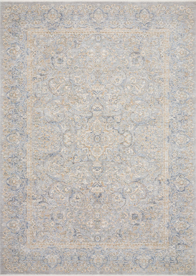 Pandora PAN-01 Stone/Gold Area Rug, power-loomed polyester, high-low texture, elegant stone and gold palette