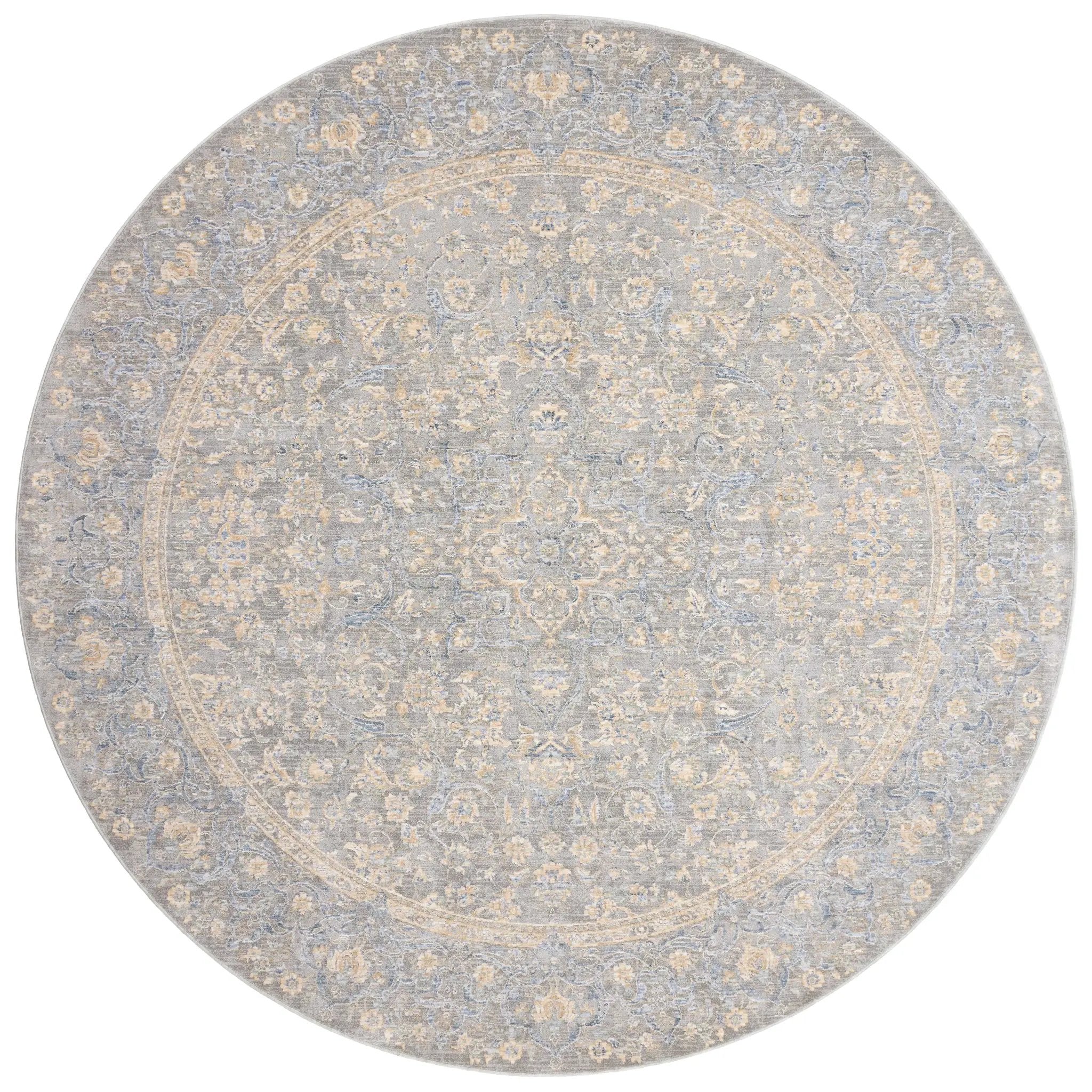 Pandora PAN-01 Stone / Gold Area Rug by Loloi