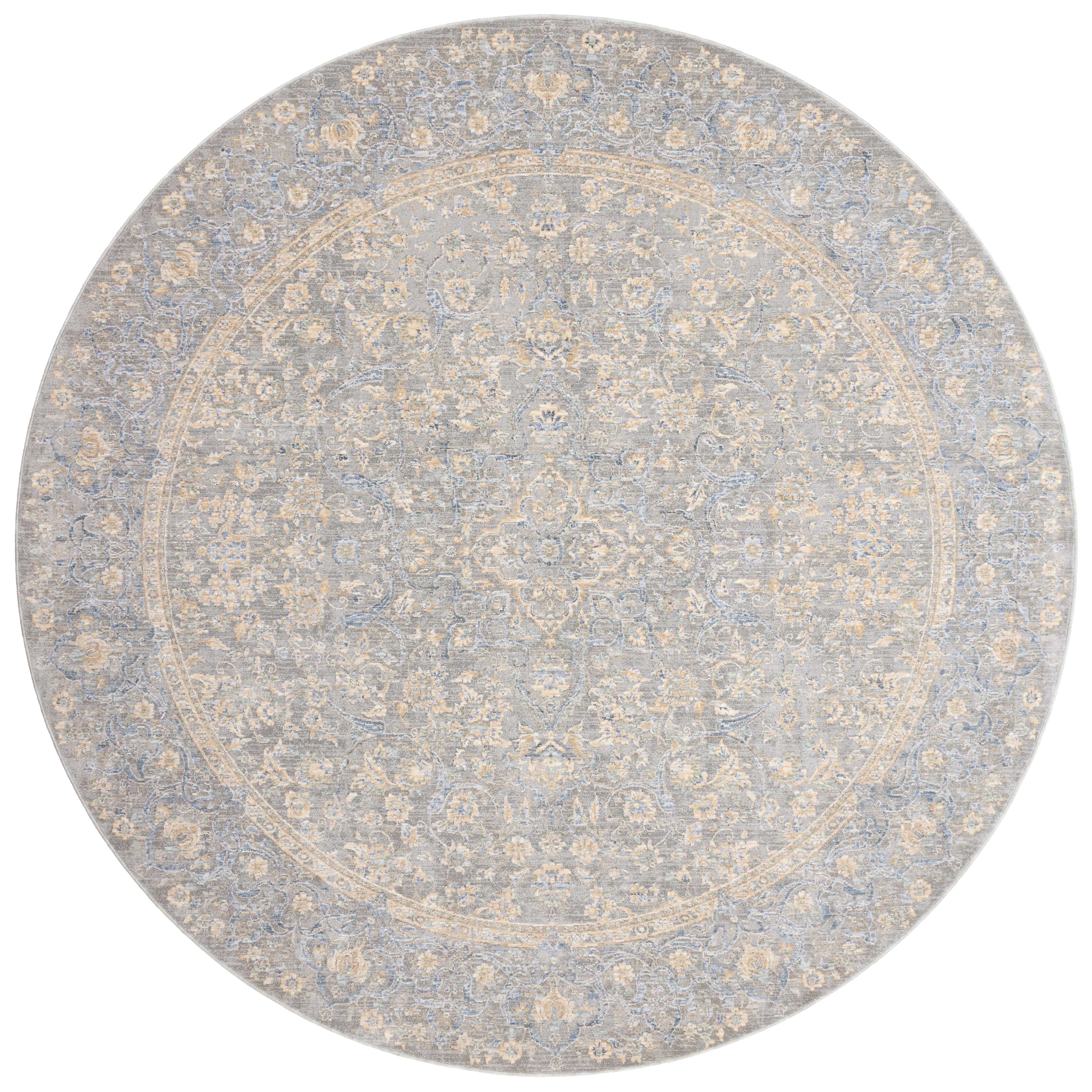 Pandora PAN-01 Stone/Gold Area Rug, power-loomed polyester, high-low texture, elegant stone and gold palette