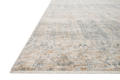 Pandora PAN-02 Ivory/Mist Area Rug, power-loomed polyester, high-low texture, timeless contemporary design