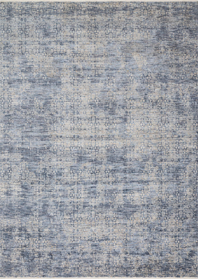 Pandora PAN-03 Dark Blue Area Rug, power-loomed polyester, high-low texture, plush modern classic