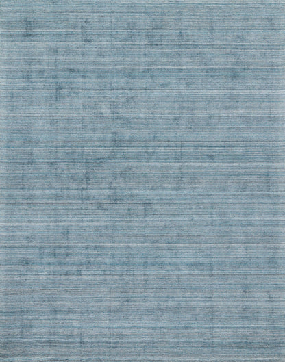 Pasadena PAS-01 Aqua Area Rug, hand-loomed wool and viscose, plush pile, soothing aqua tones