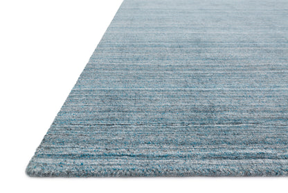 Pasadena PAS-01 Aqua Area Rug, hand-loomed wool and viscose, plush pile, soothing aqua tones
