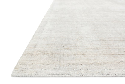 Pasadena PAS-01 Bone Area Rug, hand-loomed wool and viscose, plush pile, soft bone hues