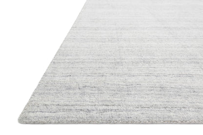 Pasadena PAS-01 Fog Area Rug, hand-loomed wool and viscose, plush pile, misty fog tones