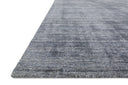 Pasadena PAS-01 Indigo Area Rug, hand-loomed wool and viscose, plush pile, deep indigo hues