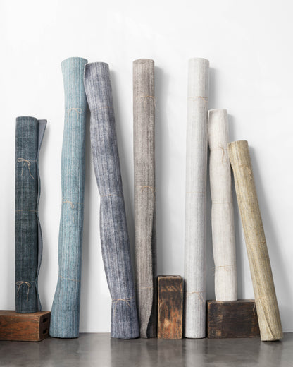 Pasadena PAS-01 Midnight Area Rug, hand-loomed wool and viscose, plush pile, striking midnight tones