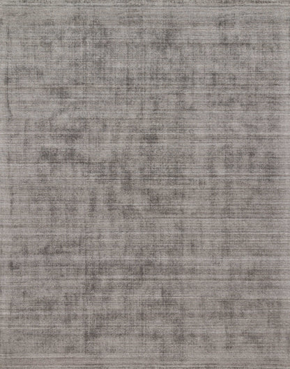 Pasadena PAS-01 Smoke Area Rug, hand-loomed wool and viscose, plush pile, smoky abrash tones
