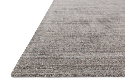 Pasadena PAS-01 Smoke Area Rug, hand-loomed wool and viscose, plush pile, smoky abrash tones