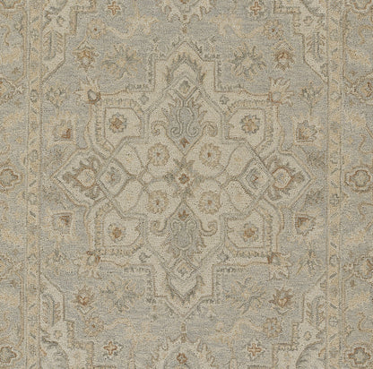 Momeni Pasha PSH-1 Light Blue Hand Tufted Area Rug