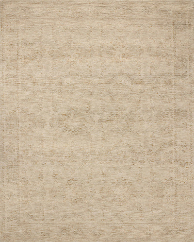 The Penny PEN-01 Gold / Natural Area Rug is a hand-tufted wool area rug that radiates radiant gold and warm natural charm and ribbed and high-low textured elegance