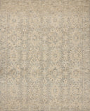 The Penny PEN-03 Blue / Natural Area Rug showcases calming blue and warm natural tones in a hand-tufted wool area rug with ribbed and high-low textured style