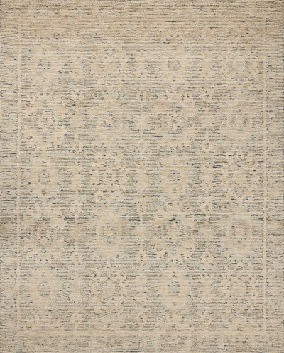 The Penny PEN-03 Blue / Natural Area Rug showcases calming blue and warm natural tones in a hand-tufted wool area rug with ribbed and high-low textured style