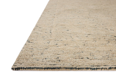 The Penny PEN-03 Blue / Natural Area Rug showcases calming blue and warm natural tones in a hand-tufted wool area rug with ribbed and high-low textured style