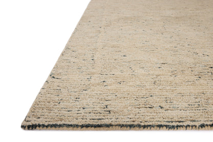 The Penny PEN-03 Blue / Natural Area Rug showcases calming blue and warm natural tones in a hand-tufted wool area rug with ribbed and high-low textured style