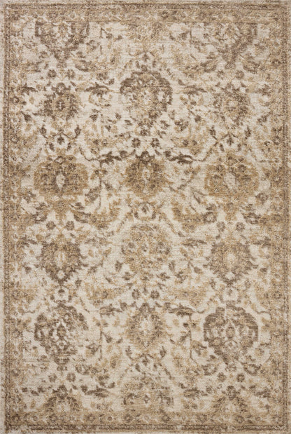 A power-loomed polyester area rug with traditional design in refined ivory and warm natural hues, the Percival PCV-01 Ivory / Natural Area Rug is a standout in any décor