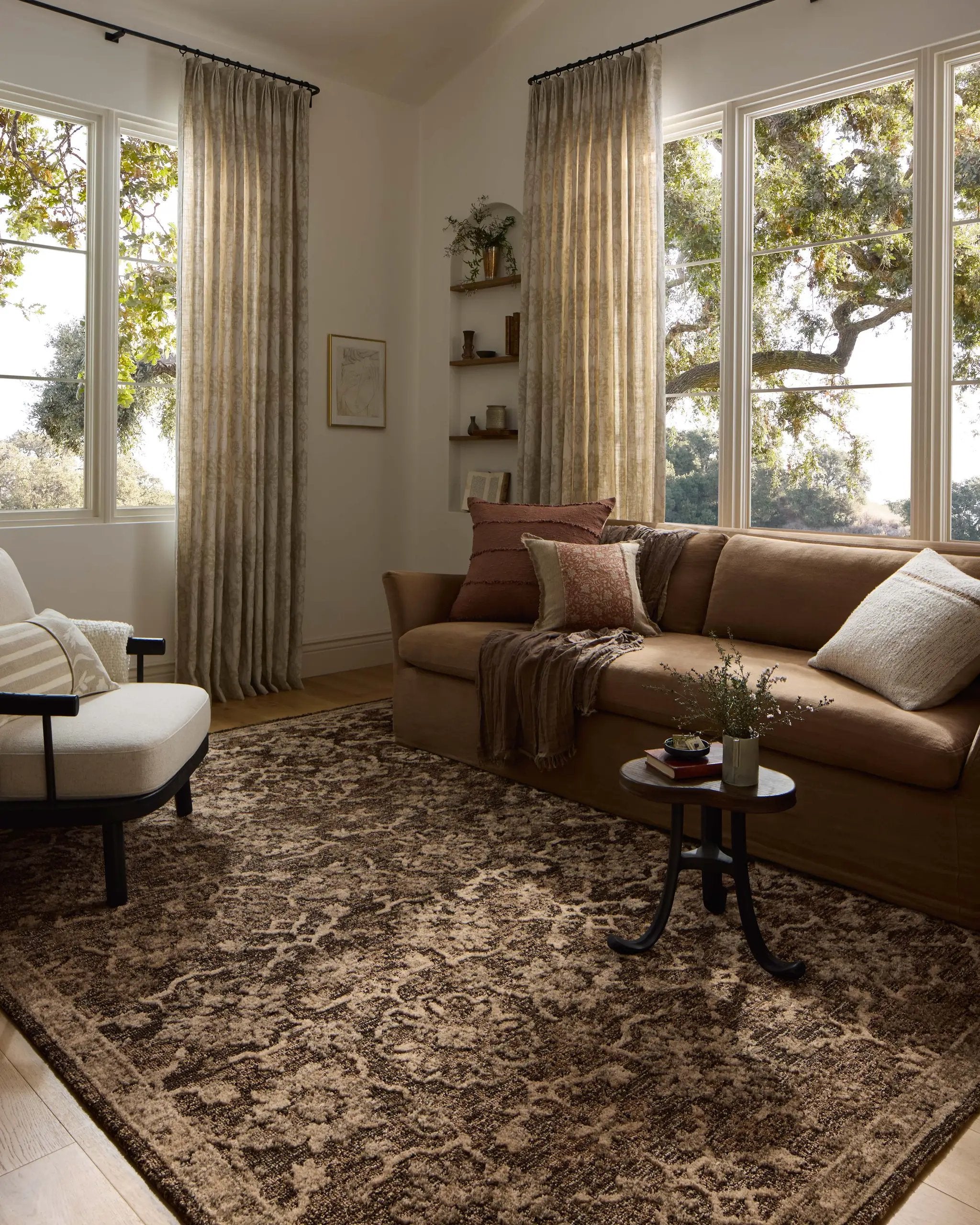 Percival PCV-02 Bark / Pebble Area Rug by Loloi