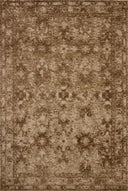 The Percival PCV-03 Mocha / Sand Area Rug transforms any space with luxurious mocha and sandy tones and traditional design in a power-loomed polyester area rug