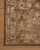 The Percival PCV-03 Mocha / Sand Area Rug transforms any space with luxurious mocha and sandy tones and traditional design in a power-loomed polyester area rug