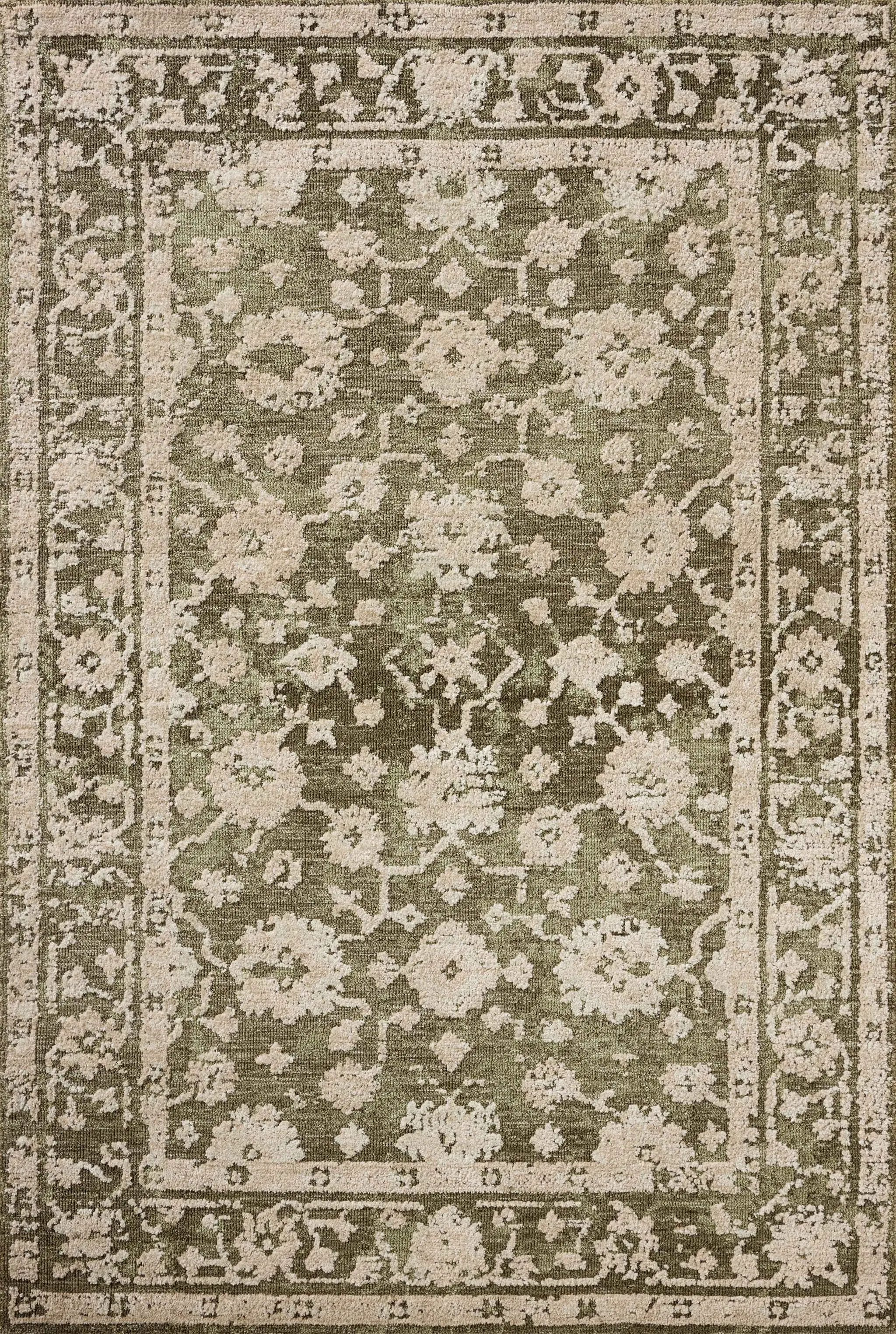 Percival PCV-06 Moss / Natural Area Rug by Loloi
