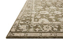 The Percival PCV-06 Moss / Natural Area Rug brings lush moss and warm natural character and traditional flair to your home in a power-loomed polyester area rug