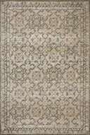 Finished in calming sage and grounding stone tones with traditional styling, the Percival PCV-07 Sage / Stone Area Rug is a power-loomed polyester area rug for modern living