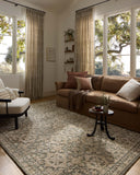 Finished in calming sage and grounding stone tones with traditional styling, the Percival PCV-07 Sage / Stone Area Rug is a power-loomed polyester area rug for modern living