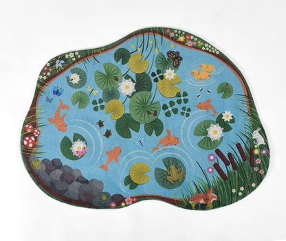 Momeni Playground PLY-1 Pond Blue Kid Rug