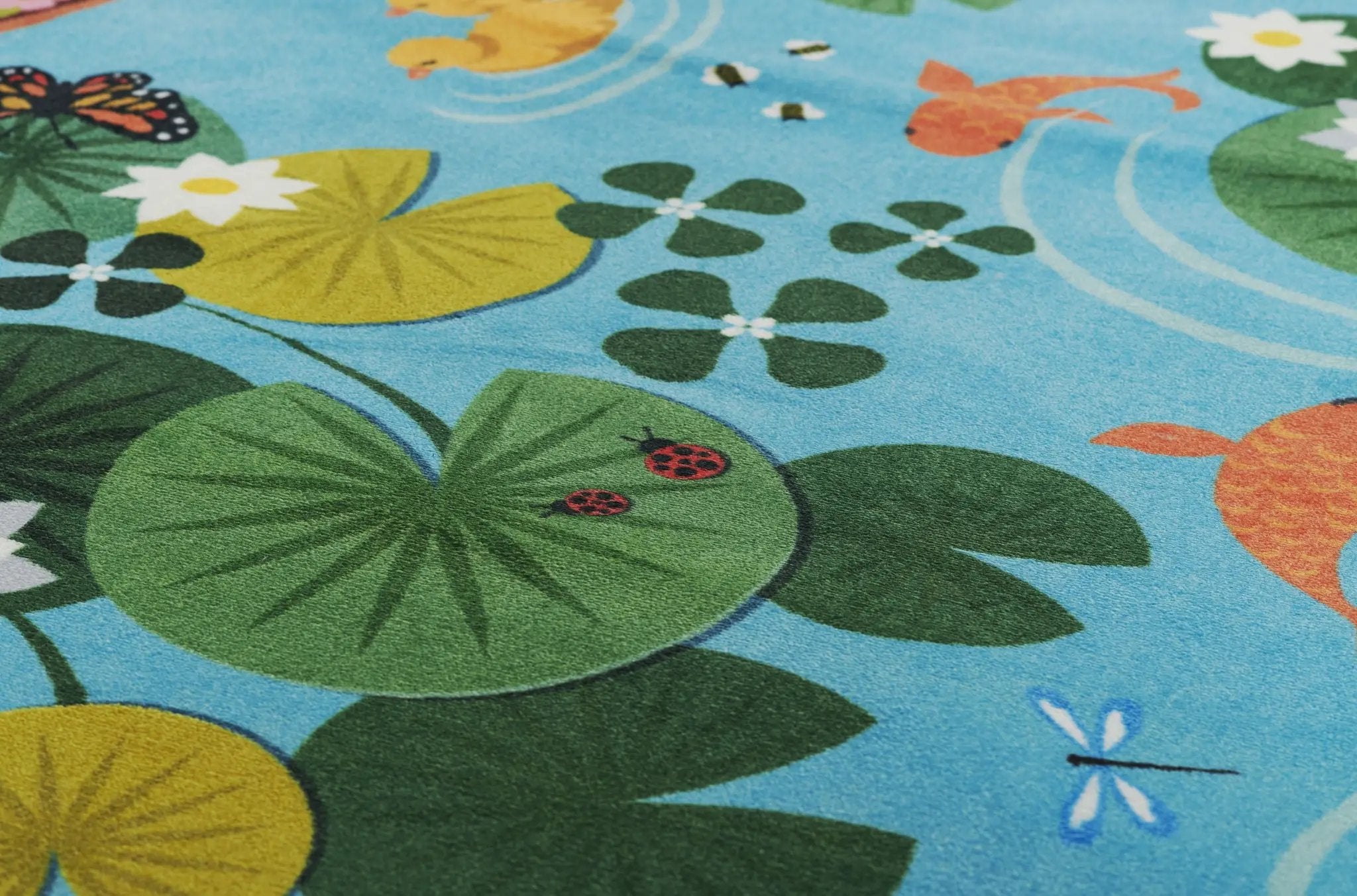 Playground PLY-1 Pond Blue Area Rug by Momeni