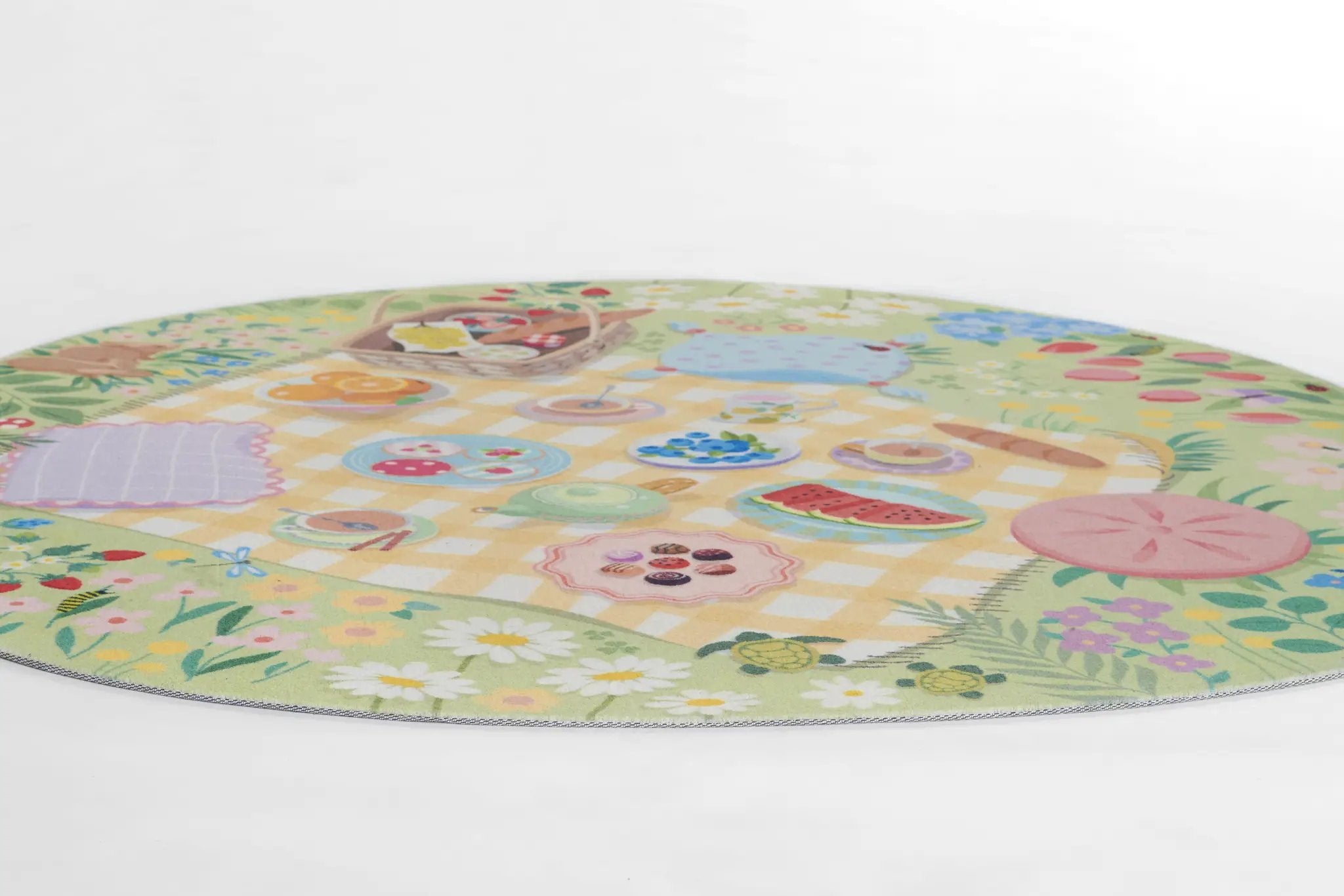 Playground PLY-2 Tea Party Green Area Rug by Momeni
