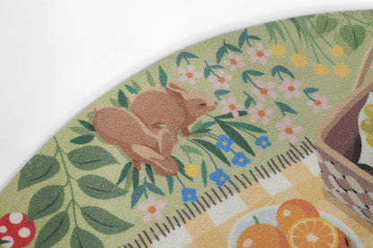 Momeni Playground PLY-2 Tea Party Green Kid Rug