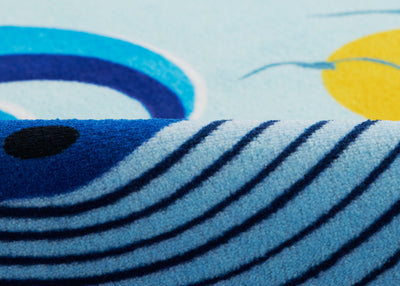 Momeni Playground PLY-3 Ocean Blue Kid Rug