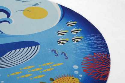 Momeni Playground PLY-3 Ocean Blue Kid Rug