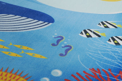 Momeni Playground PLY-3 Ocean Blue Kid Rug