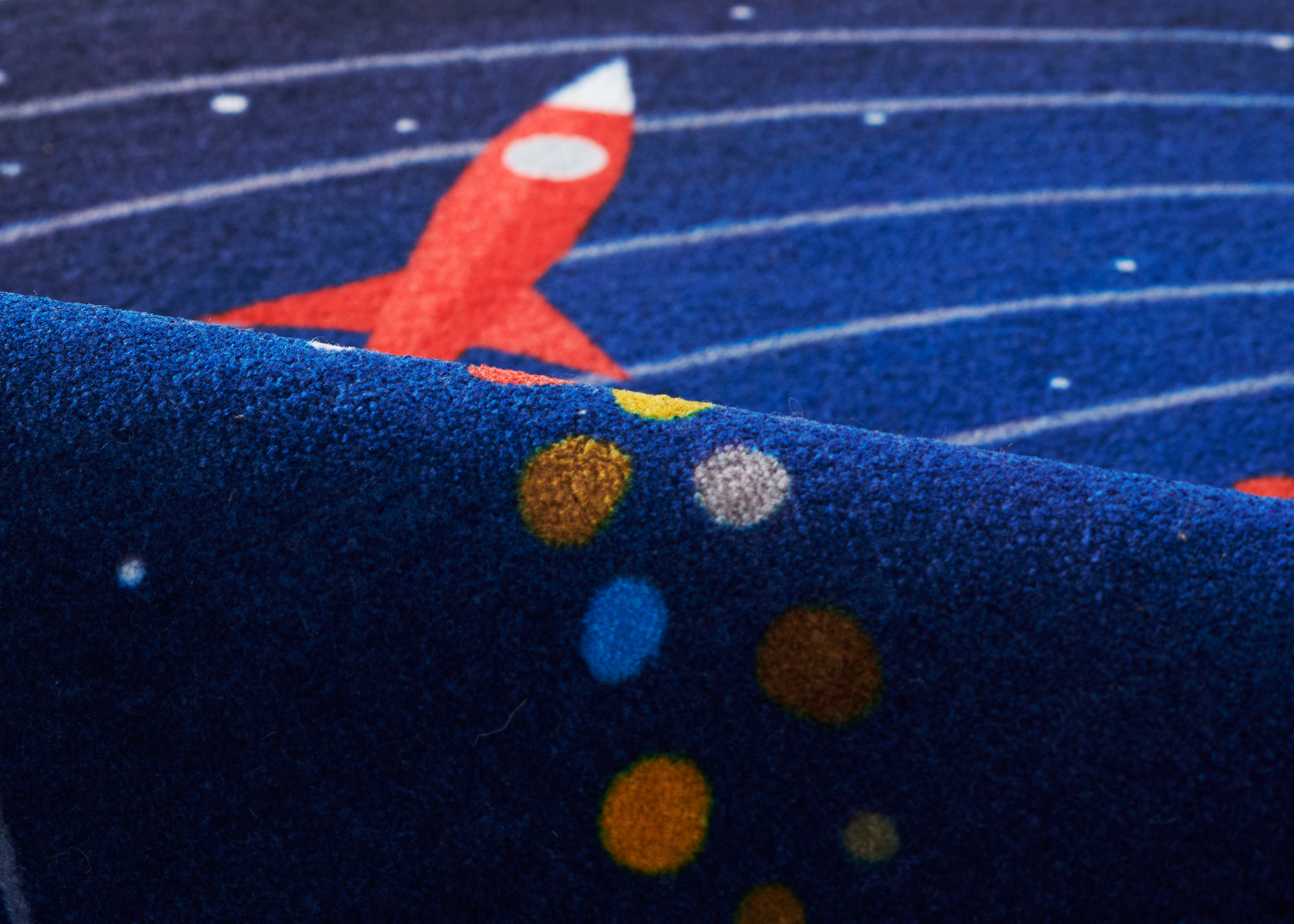 Momeni Playground PLY-4 Space Blue Kid Rug