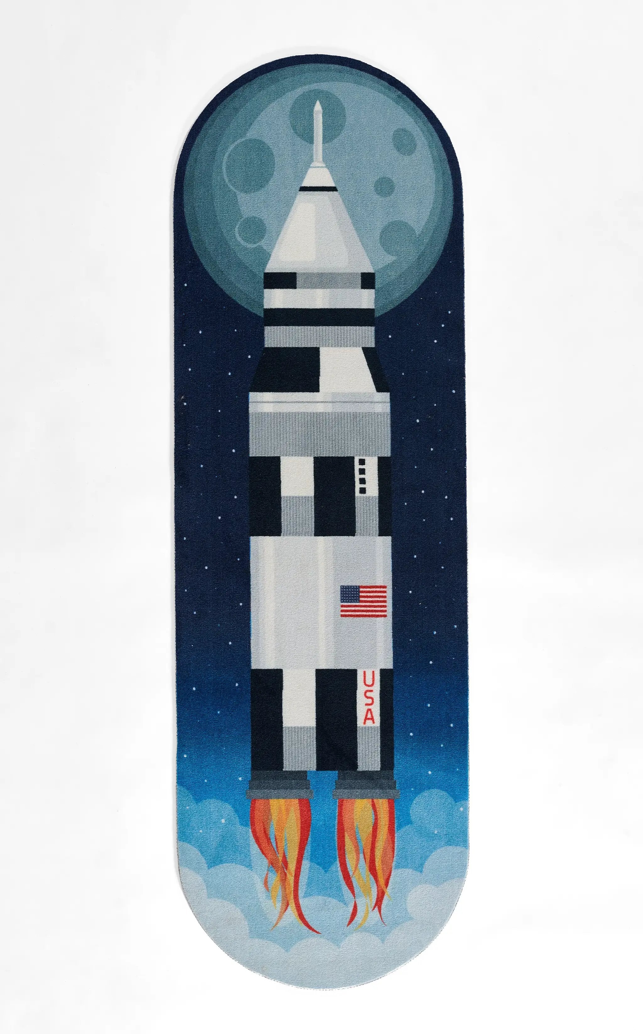 Playground PLY-6 Rocket Blue Area Rug by Momeni