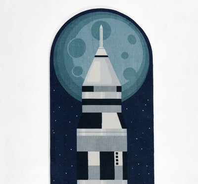 Momeni Playground PLY-6 Rocket Blue Kid Rug