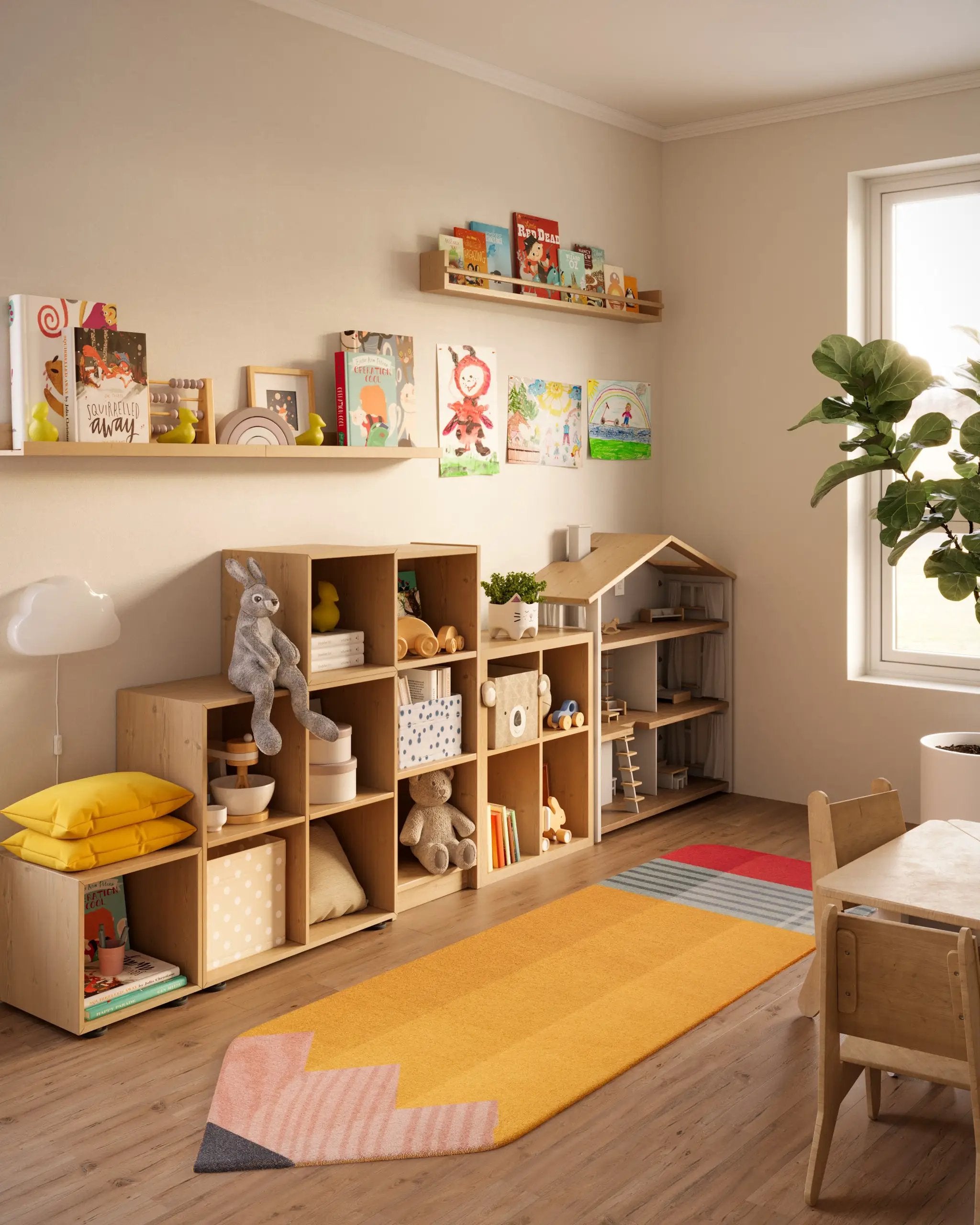 Playground PLY-7 Pencil Multicolor Area Rug by Momeni