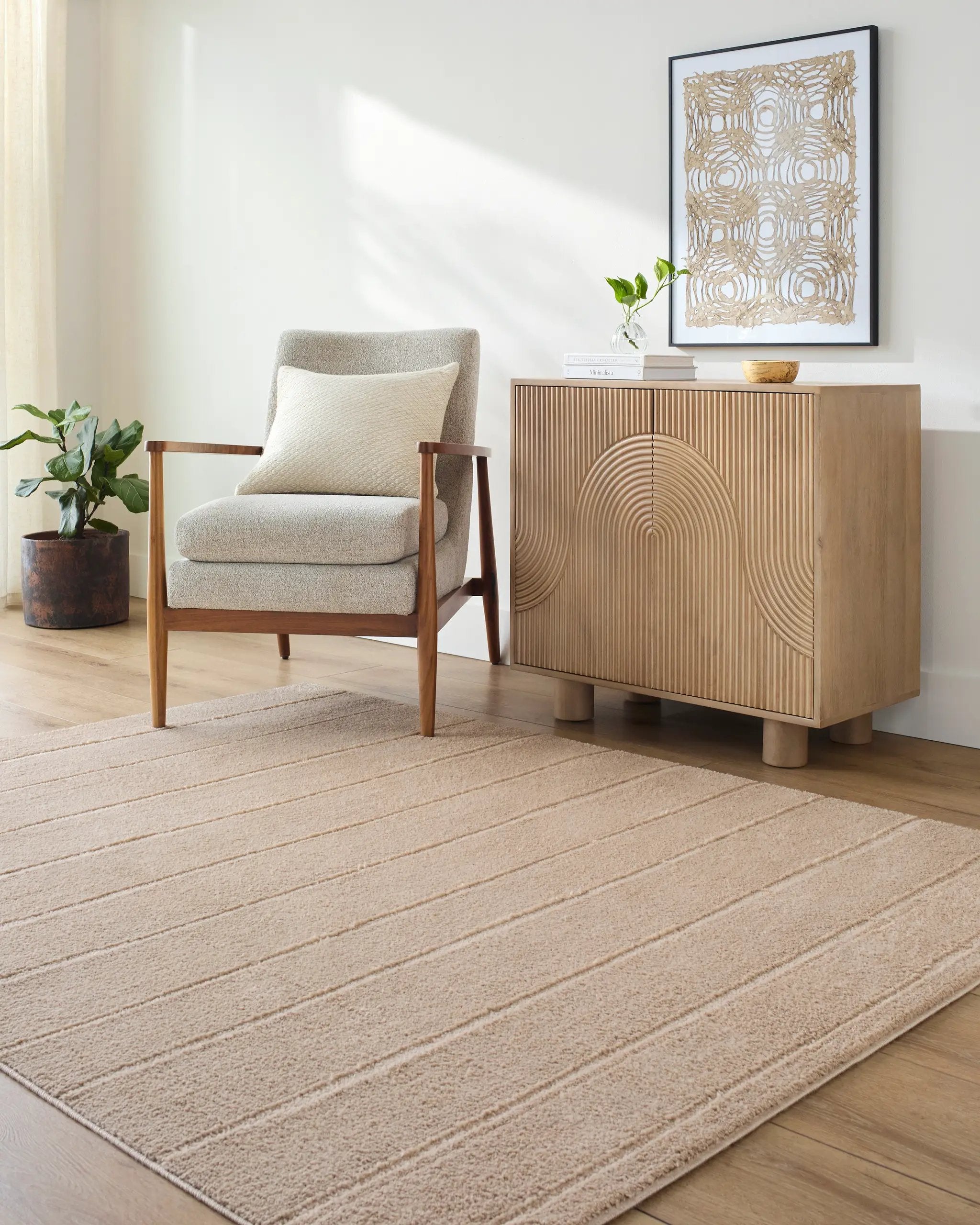 Cascade PNWCS-2302 Light-Beige Area Rug by Our PNW Home x LIVABLISS