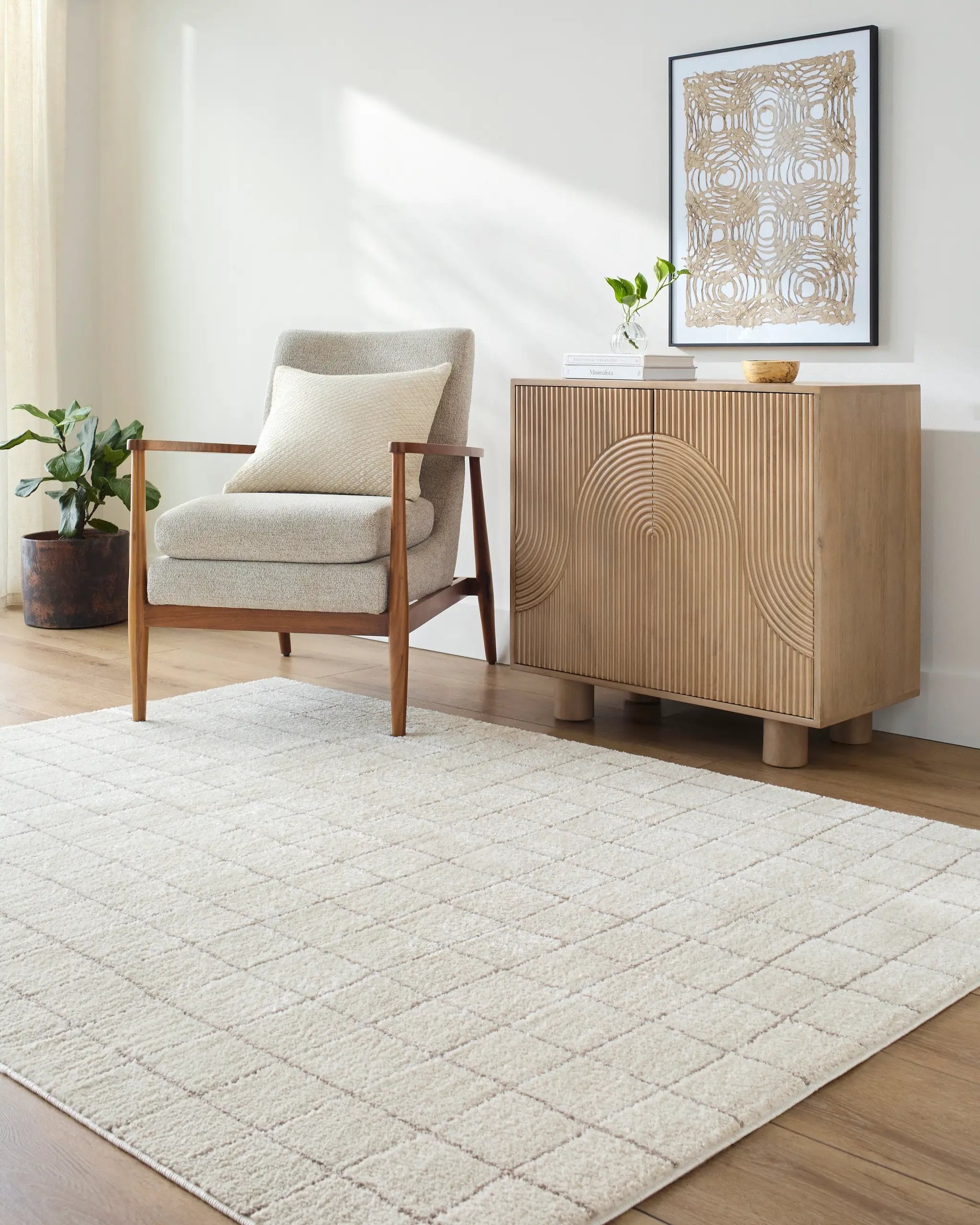 Cascade PNWCS-2305 Ivory Area Rug by Our PNW Home x LIVABLISS