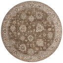 Layered in grounded bark and refined ivory hues with vintage patterns, the Priscilla PRL-01 Bark / Ivory Area Rug is a power-loomed 100% polyester area rug perfect for any setting